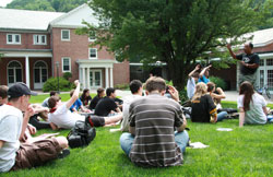 Saxophone master class led by Music Dir. Don Braden.  Photo by Ben Kimmerle.